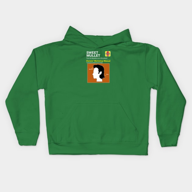 Mullet Manual Kids Hoodie by LordNeckbeard